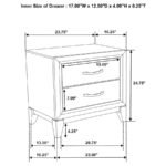 WATSON 2-DRAWER NIGHTSTAND GREY OAK - Image 11