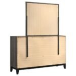 WATSON 6-DRAWER DRESSER WITH MIRROR GREY OAK - Image 6