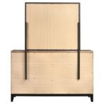 WATSON 6-DRAWER DRESSER WITH MIRROR GREY OAK - Image 7