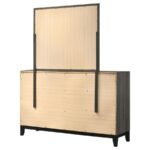 WATSON 6-DRAWER DRESSER WITH MIRROR GREY OAK - Image 8