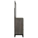 WATSON 6-DRAWER DRESSER WITH MIRROR GREY OAK - Image 9