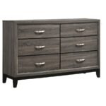 WATSON 6-DRAWER DRESSER GREY OAK