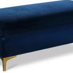 Naomi Velvet Upholstered Bench