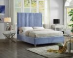 Candace Velvet Upholstered Bed - Image 3