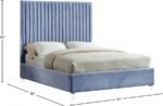 Candace Velvet Upholstered Bed - Image 6
