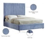 Candace Velvet Upholstered Bed - Image 7
