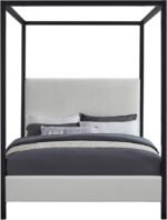 James Linen Textured Fabric Upholstered Bed - Image 3