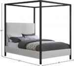 James Linen Textured Fabric Upholstered Bed - Image 7