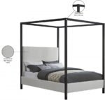 James Linen Textured Fabric Upholstered Bed - Image 8