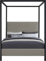 James Linen Textured Fabric Upholstered Bed - Image 3