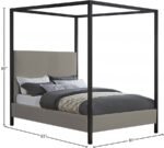 James Linen Textured Fabric Upholstered Bed - Image 7