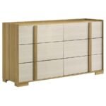 HYLAND 5-PIECE QUEEN BEDROOM SET NATURAL - Image 7