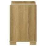 HYLAND 2-DRAWER NIGHTSTAND BEDSIDE TABLE NATURAL - Image 4