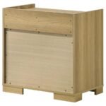 HYLAND 2-DRAWER NIGHTSTAND BEDSIDE TABLE NATURAL - Image 7