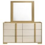 HYLAND 6-DRAWER DRESSER WITH MIRROR NATURAL - Image 3