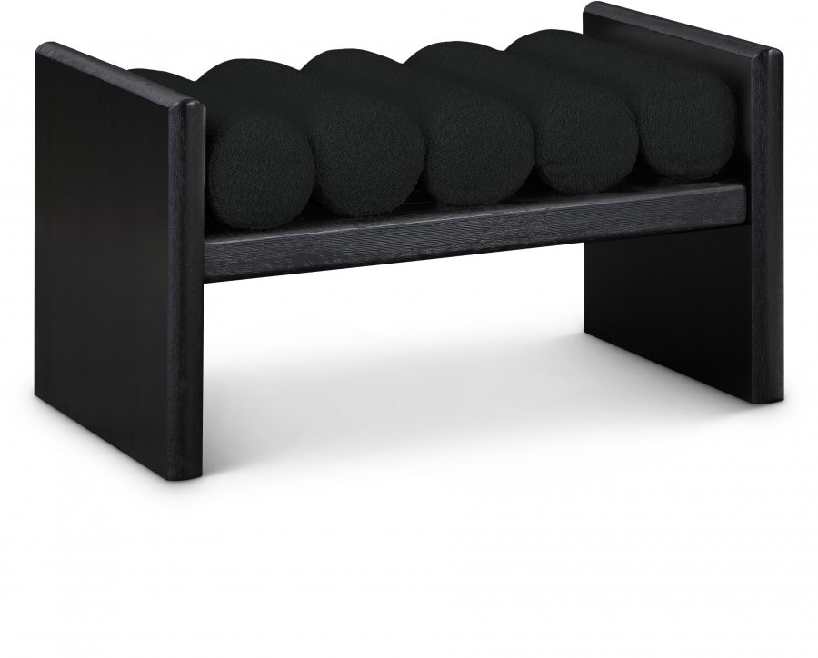 21572.jpg Waverly Boucle Fabric Upholstered Bench - Image 1