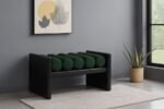 Waverly Boucle Fabric Upholstered Bench - Image 2