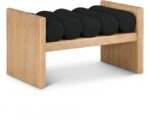 Waverly Boucle Fabric Upholstered Bench