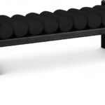 Waverly Boucle Fabric Upholstered Bench