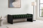 Waverly Boucle Fabric Upholstered Bench - Image 2