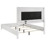 CASSIA 5-PIECE QUEEN LED BEDROOM SET WHITE HIGH GLOSS - Image 4