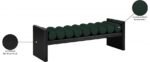 Waverly Boucle Fabric Upholstered Bench - Image 9