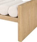 Waverly Boucle Fabric Upholstered Bench - Image 6