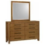 ADDERLEY DRESSER MIRROR WARM BROWN