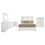 MCKINNEY 5-PIECE QUEEN BEDROOM SET VINTAGE WHITE - Image 2