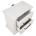 MCKINNEY 2-DRAWER NIGHTSTAND WITH DUAL USB VINTAGE WHITE - Image 10