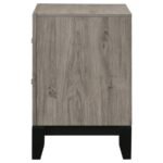 WATSON 2-DRAWER NIGHTSTAND BEDSIDE TABLE LIGHT TAUPE - Image 5