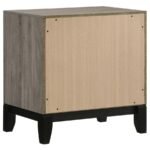 WATSON 2-DRAWER NIGHTSTAND BEDSIDE TABLE LIGHT TAUPE - Image 6