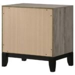 WATSON 2-DRAWER NIGHTSTAND BEDSIDE TABLE LIGHT TAUPE - Image 8