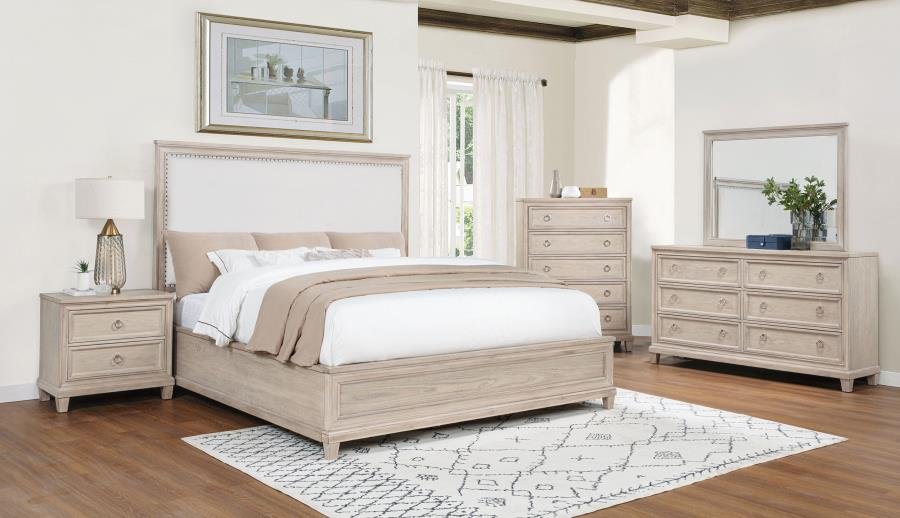 215921Q-S5_01x900.jpg PEMBROKE 5-PIECE QUEEN BEDROOM SET WASHED OAK - Image 1