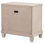 PEMBROKE 2-DRAWER NIGHTSTAND BEDSIDE TABLE WASHED OAK - Image 8