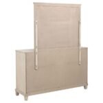 PEMBROKE 6-DRAWER BEDROOM DRESSER WITH MIRROR WASHED OAK - Image 6