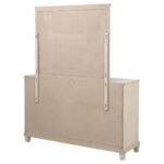 PEMBROKE 6-DRAWER BEDROOM DRESSER WITH MIRROR WASHED OAK - Image 8