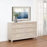 PEMBROKE 6-DRAWER BEDROOM DRESSER CABINET WASHED OAK - Image 2