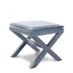 Nixon Velvet Upholstered Stool