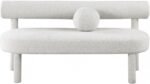Parlor Boucle Fabric Upholstered Bench - Image 5
