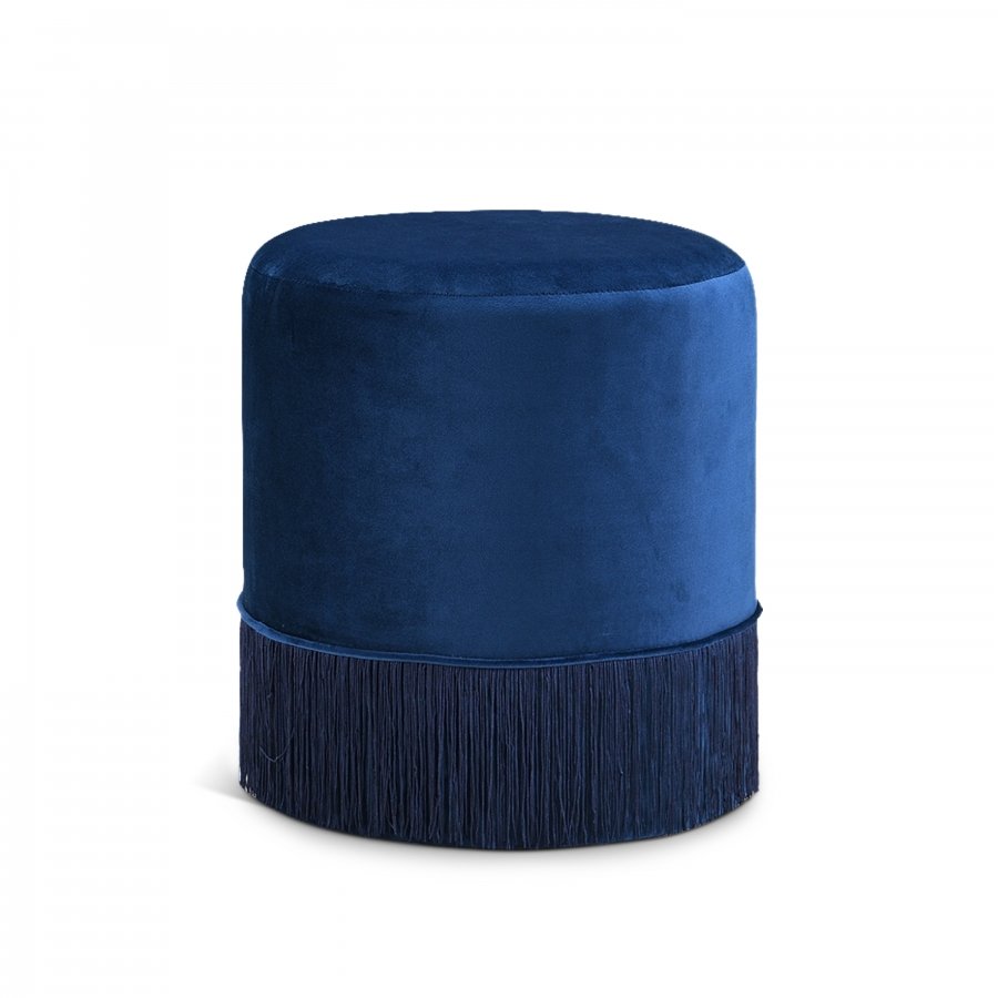 2224.jpg Teddy Velvet Upholstered Stool - Image 1