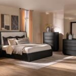 LEANDRO 5-PIECE QUEEN BEDROOM SET BURNISHED BLACK