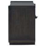LEANDRO 2-DRAWER LED NIGHTSTAND WITH USB BURNISHED BLACK - Image 5