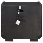 LEANDRO 2-DRAWER LED NIGHTSTAND WITH USB BURNISHED BLACK - Image 7