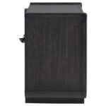 LEANDRO 2-DRAWER LED NIGHTSTAND WITH USB BURNISHED BLACK - Image 9