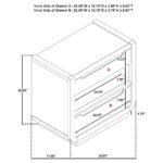 LEANDRO 2-DRAWER LED NIGHTSTAND WITH USB BURNISHED BLACK - Image 13