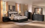 LEANDRO 2-DRAWER LED NIGHTSTAND WITH USB BURNISHED BLACK - Image 14