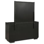 LEANDRO 8-DRAWER BEDROOM DRESSER WITH MIRROR BURNISHED BLACK - Image 6