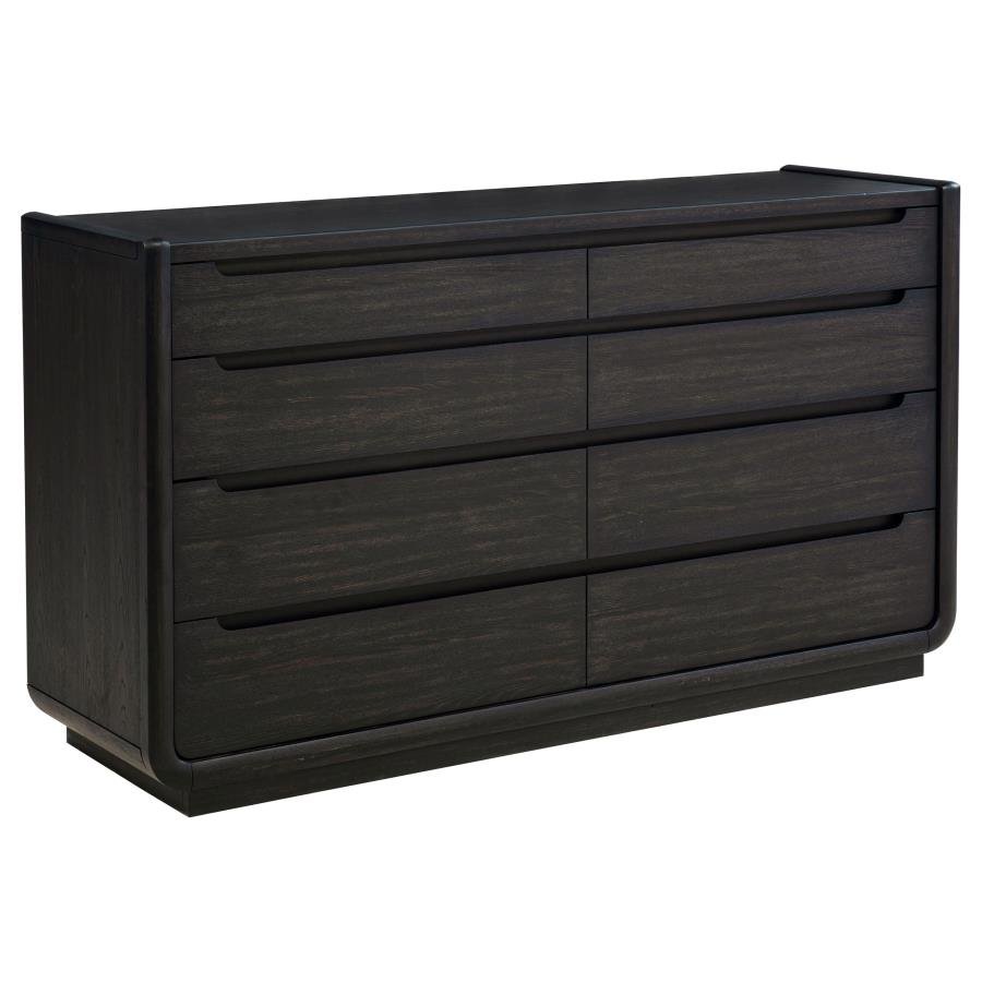 222493_02x900.jpg LEANDRO 8-DRAWER BEDROOM DRESSER CABINET BURNISHED BLACK - Image 1