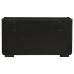 LEANDRO 8-DRAWER BEDROOM DRESSER CABINET BURNISHED BLACK - Image 7